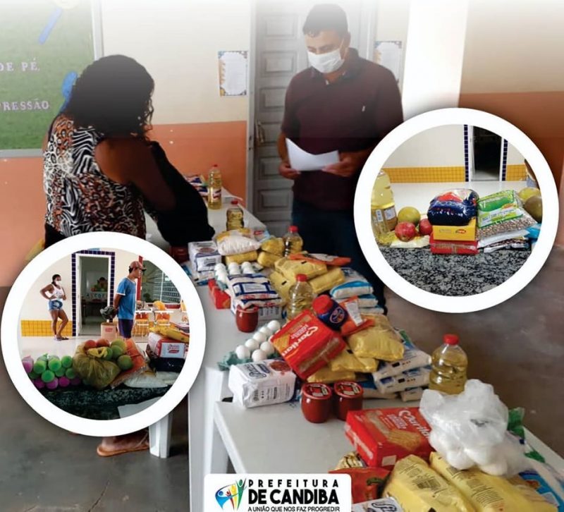 92330702 886058758472655 1379048534854074368 o e1586279020864 Prefeitura de Candiba distribui alimentos para as famílias dos alunos de maior vulnerabilidade social