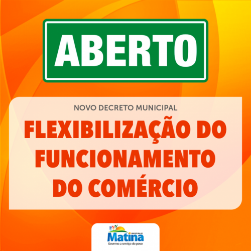 94326049 2934191096628695 5947799307116609536 o e1587580304113 Prefeitura de Matina Flexibiliza Abertura do Comércio Local