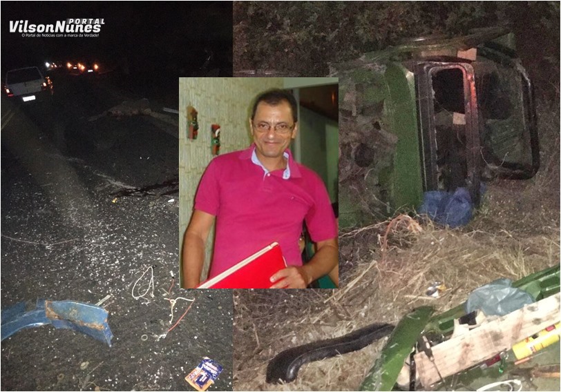 fdfsfs Professor morre e amigo fica ferido em acidente na BR-030 em Palmas de Monte Alto