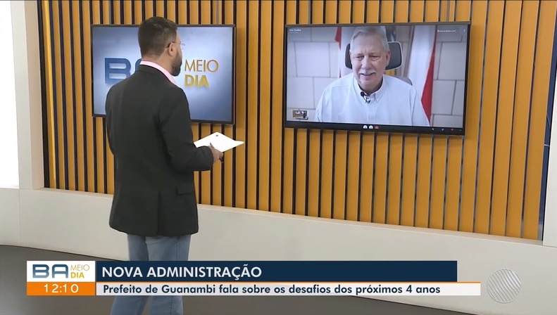 154626202106011 Prefeito de Guanambi concede entrevista ao Bahia Meio Dia