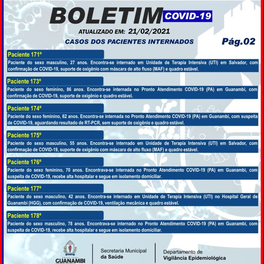 WhatsApp Image 2021 02 21 at 16.08.58 Guanambi não registra novos casos de covid-19 nas últimas 24h