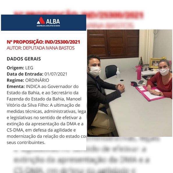 indicacao Ivana indica ao governador extinção das obrigações estaduais DMA e a CS-DMA