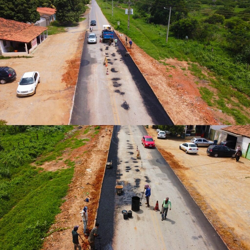 269863068 1571871656495460 8252946016658576345 n Prefeitura de Serra do Ramalho realiza reformas no trevo da estrada da Agrovila 10