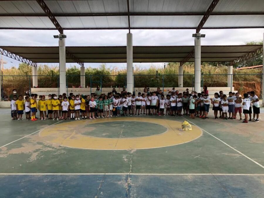 278221756 674631690320626 8832099719566786986 n Projeto Esporte na Escola desenvolve atividades nas escolas da Rede Municipal de Ensino em Pindaí