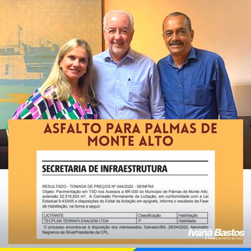 InShot 20220429 113331258 Ivana, Charles e Manoel Rubens garantem obras de asfalto para Palmas de Monte Alto