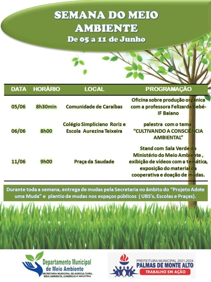 WhatsApp Image 2022 06 07 at 09.51.15 Prefeitura de Palmas de Monte Alto promove Semana do Meio Ambiente