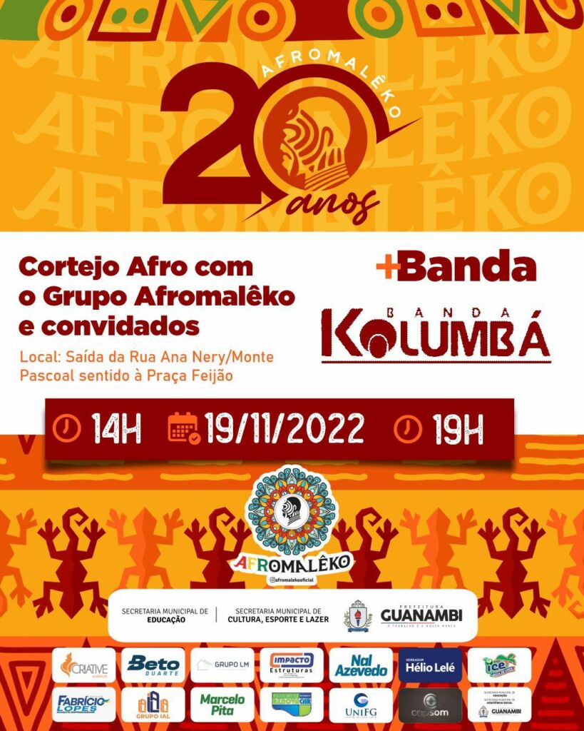 WhatsApp Image 2022 11 19 at 12.35.34 Grupo Afromalêko realiza evento do Dia Nacional da Consciência Negra em Guanambi