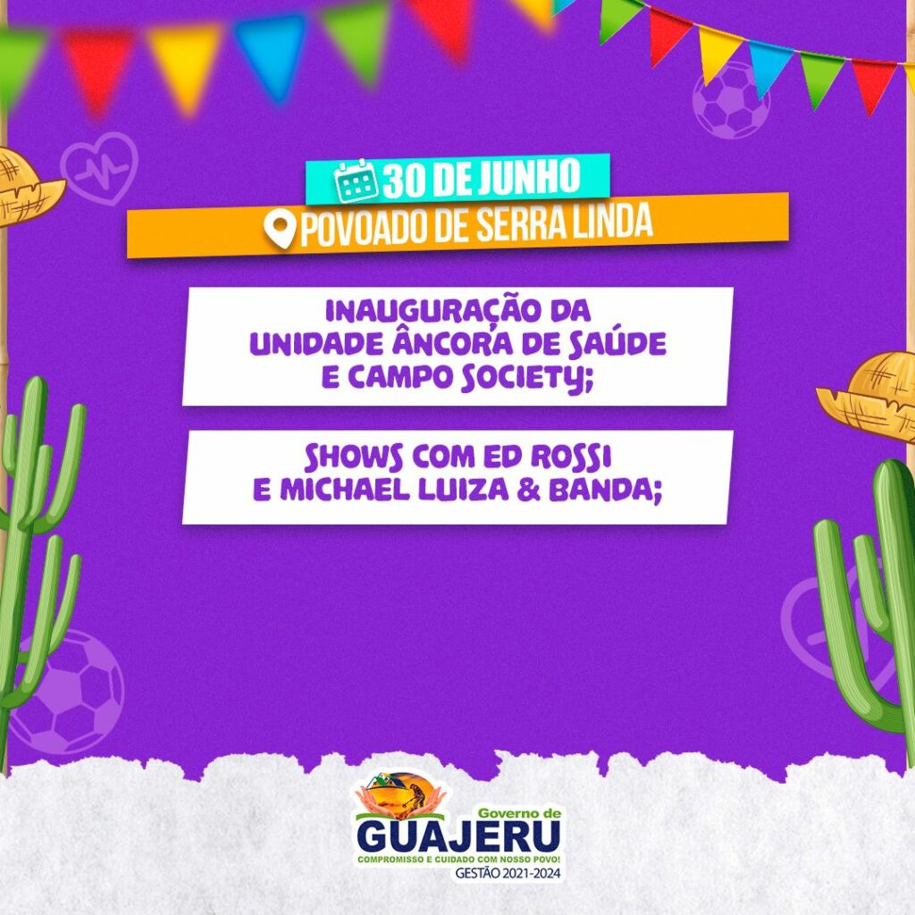 6e60f0f1 61f1 4c4f 88e2 f97227cb5bff Prefeitura de Guajeru divulga cronograma de inauguração de obras na zona rural do município