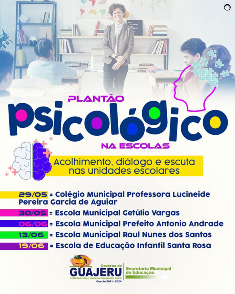 0a0acbef 7f5e 42ea 80f9 8d74d1e73f13 plantao Plantão Psicológico em Guajeru oferece suporte emocional à comunidade escolar