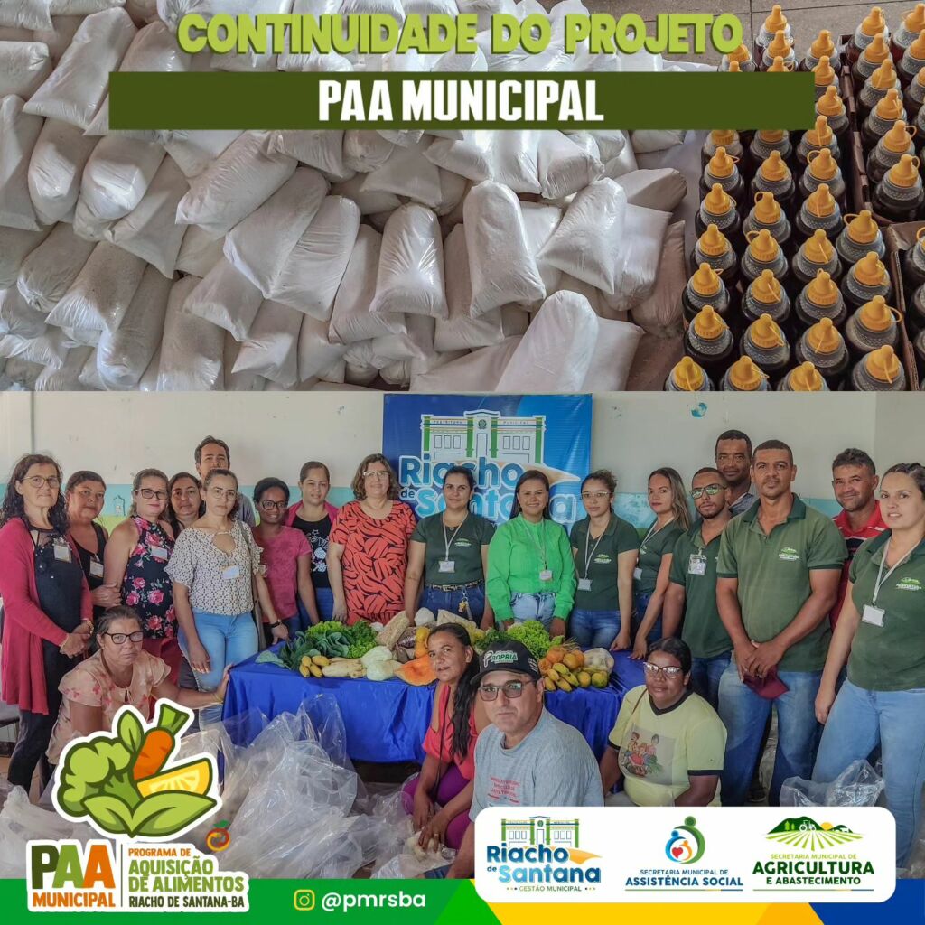 355370100 597856699149152 6065310462801583341 n Prefeitura de Riacho de Santana realiza segunda entrega do Programa de Aquisição de Alimentos (PAA MUNICIPAL)