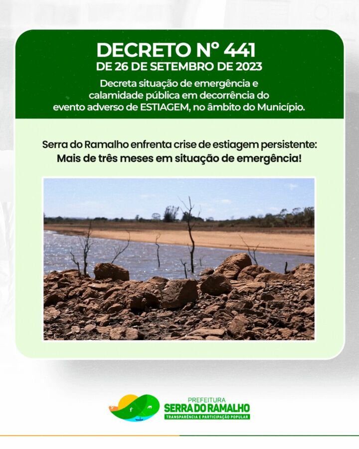 103918202319121 1 Serra do Ramalho enfrenta crise de estiagem persistente - Mais de três meses em situação de emergência