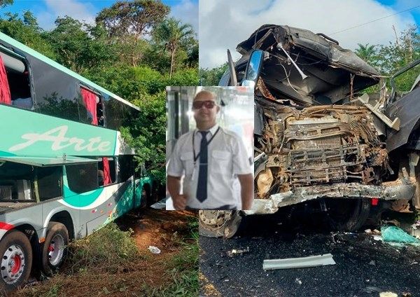 Motorista que residia em Guanambi morre após colisão entre ônibus e carreta na BA-026