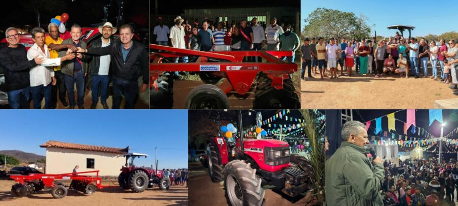 ENTREGAS Deputado Charles Fernandes entrega Tratores e Equipamentos Agrícolas em Caetité e Guanambi para fortalecimento da Agricultura Familiar