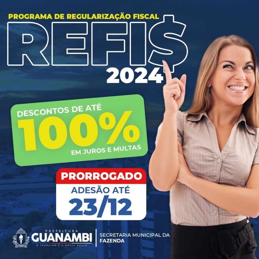 WhatsApp Image 2024 12 13 at 09.12.21 Encerra dia 23/12, prazo para contribuinte aderir ao REFIS da Prefeitura de Guanambi; inadimplentes serão inscritos nos serviços de proteção ao crédito