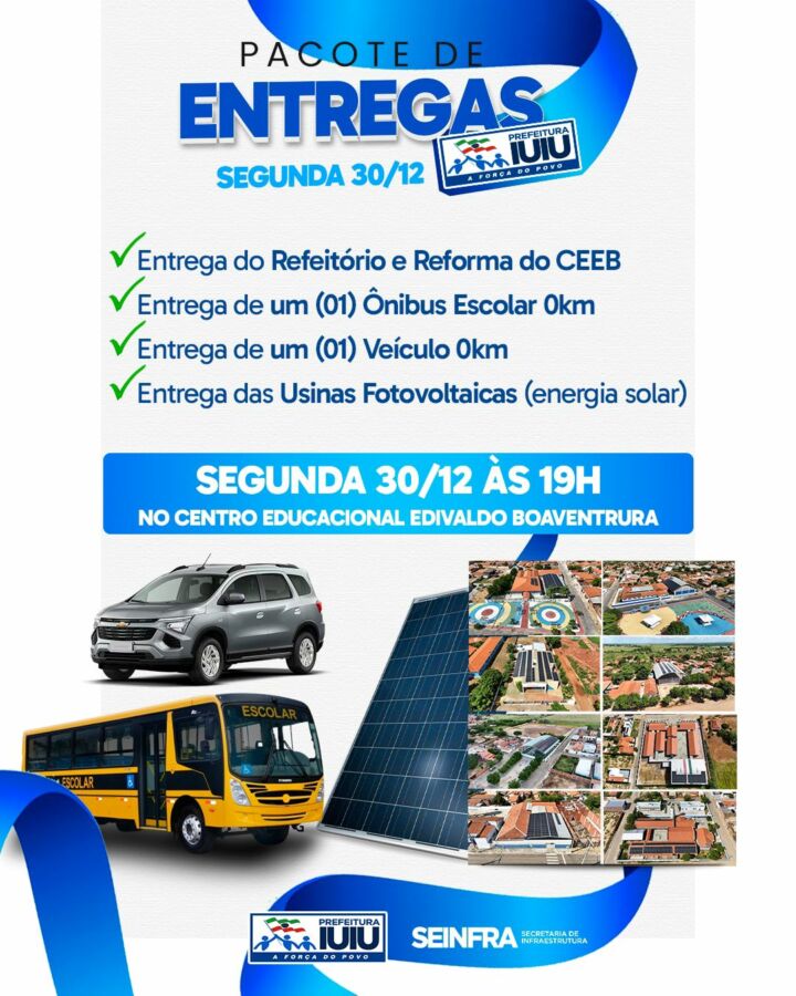 WhatsApp Image 2024 12 28 at 18.48.17 Prefeitura de Iuiu implanta 100% de energia solar em todos os prédios públicos do município