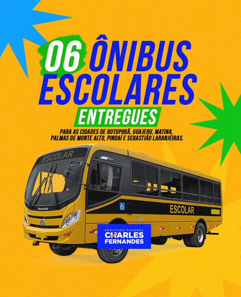 07 Deputado Charles Fernandes garante novos ônibus escolares para municípios baianos